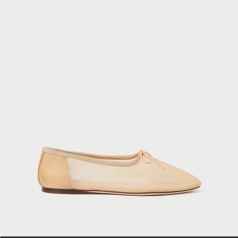 Loeffler Randall Landon Caramel Mesh Ballet Flat - Picture 5 of 11